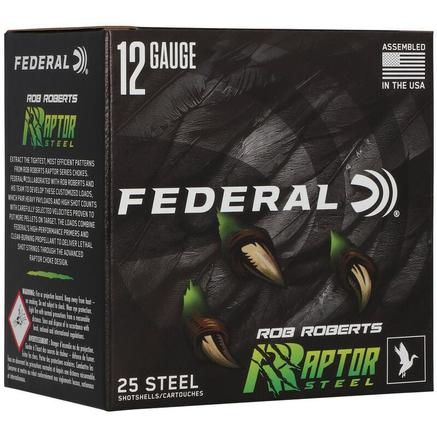 Federal FEDERAL AMMO 12Ga 3" 1 3/8oz 1400FPS #4 Raptor Steel 25rd