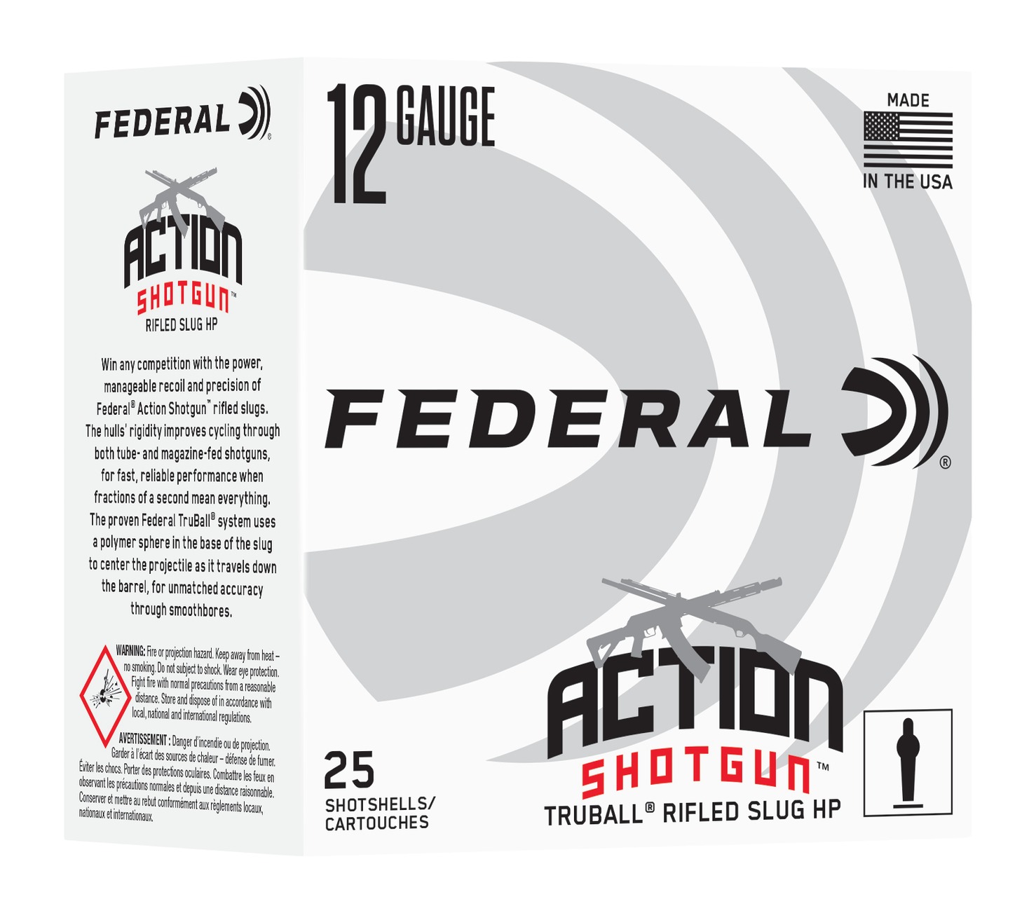 Federal FEDERAL AMMO 12 Ga 2.75" 1300 FPS Truball Slug 25rd