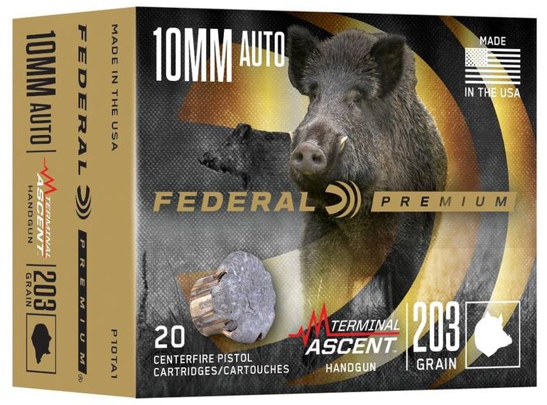 Federal FEDERAL AMMO 10mm Auto 203Gr Terminal Ascent Handgun 20rd