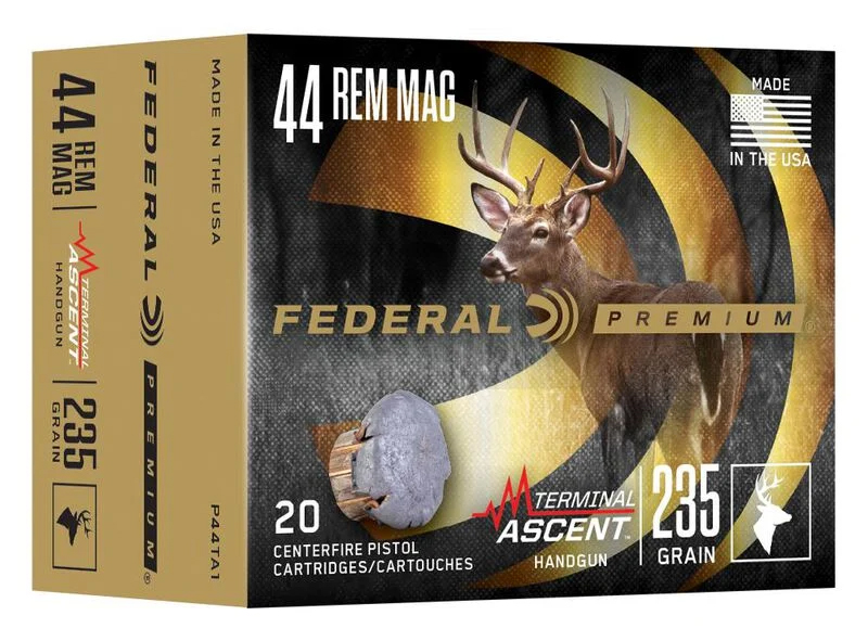 Federal FEDERAL AMMO 44 Rem Mag 235Gr Terminal Ascent Handgun 20rd
