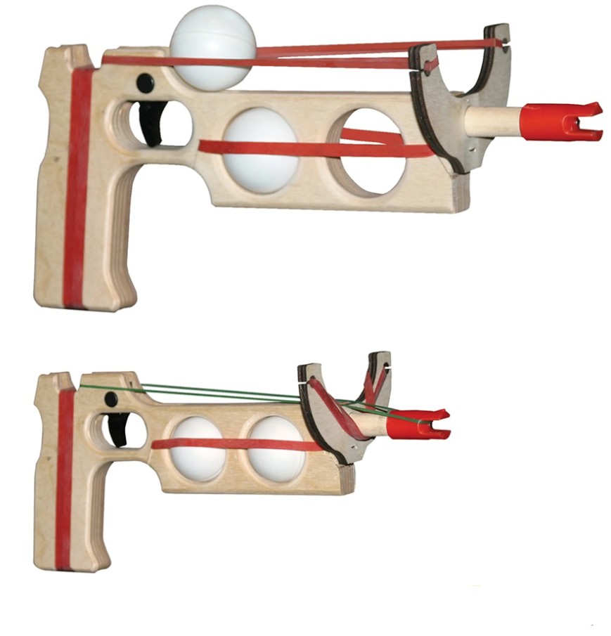 Magnum Enterprises MAGNUM ENTERPRISES Ping Pong Ball Shooter (2-ball) Green Ammo