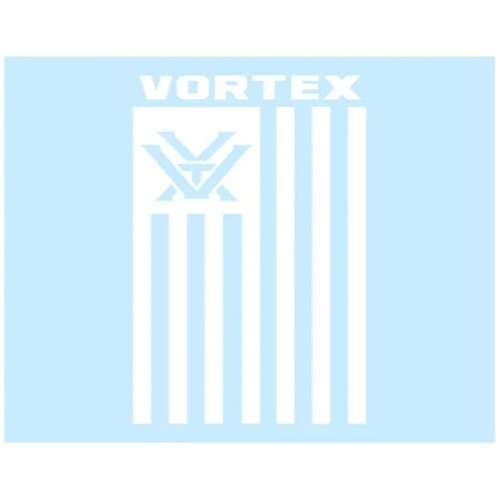 VORTEX Vortex Nation Flag Window Decal White OSFM