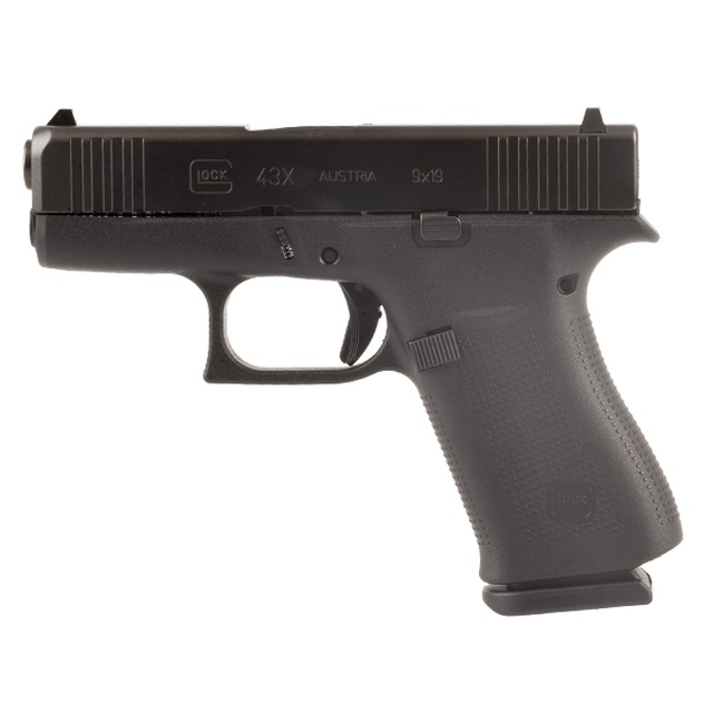 Glock GLOCK Police Trade In G43X 9mm 3.41" 10rd w/ Night Sights - Black