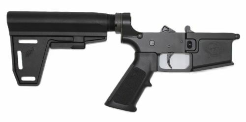 Great Lakes Firearms & Ammunition GREAT LAKES FIREARMS Complete AR15 Pistol Lower Receiver Braced Black