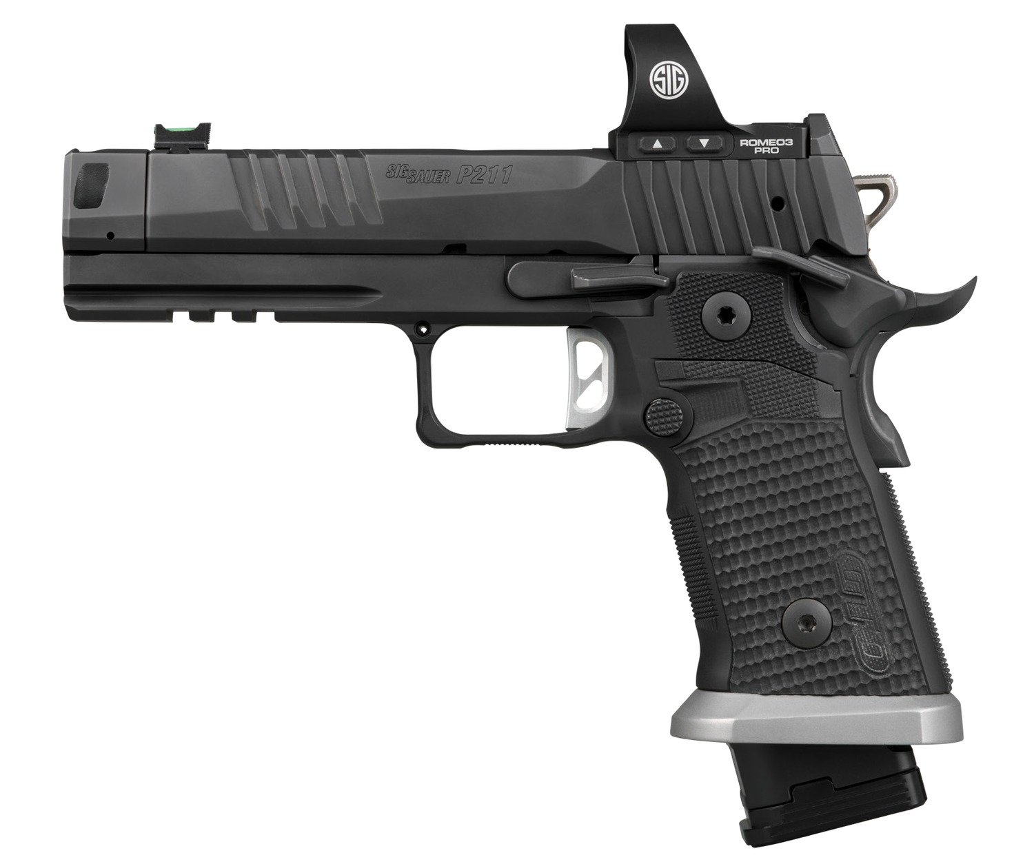 SIG SAUER P211 COMP 9mm 4.4" 21rd/23rd w/ Romeo3PRO - Black