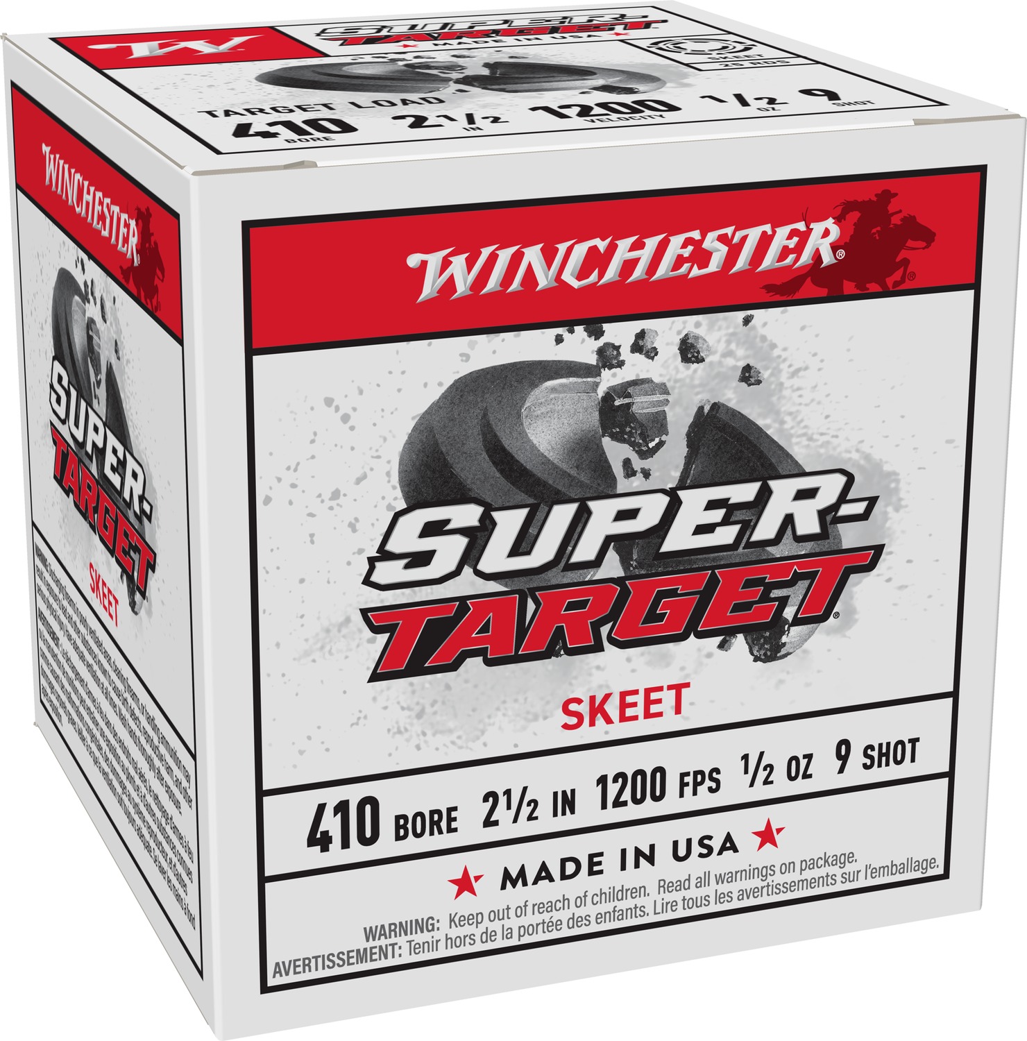 Winchester WINCHESTER AMMO 410Ga 2-1/2" #9 Super-Target 1/2oz 25rd 1200 FPS
