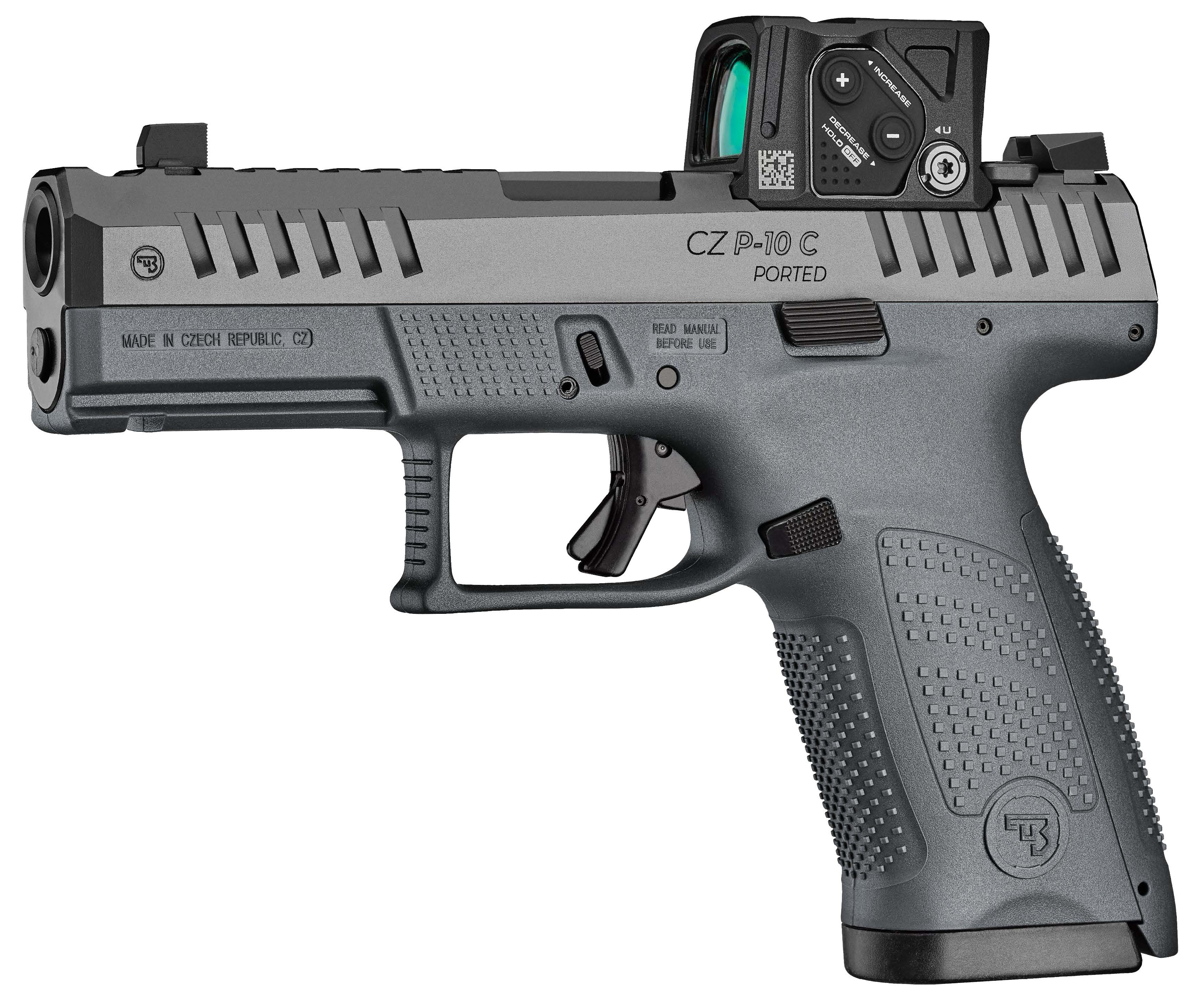 CZ USA P-10 C Ported 9mm 4" 15rd w/ Aimpoint COA - Gray & Black