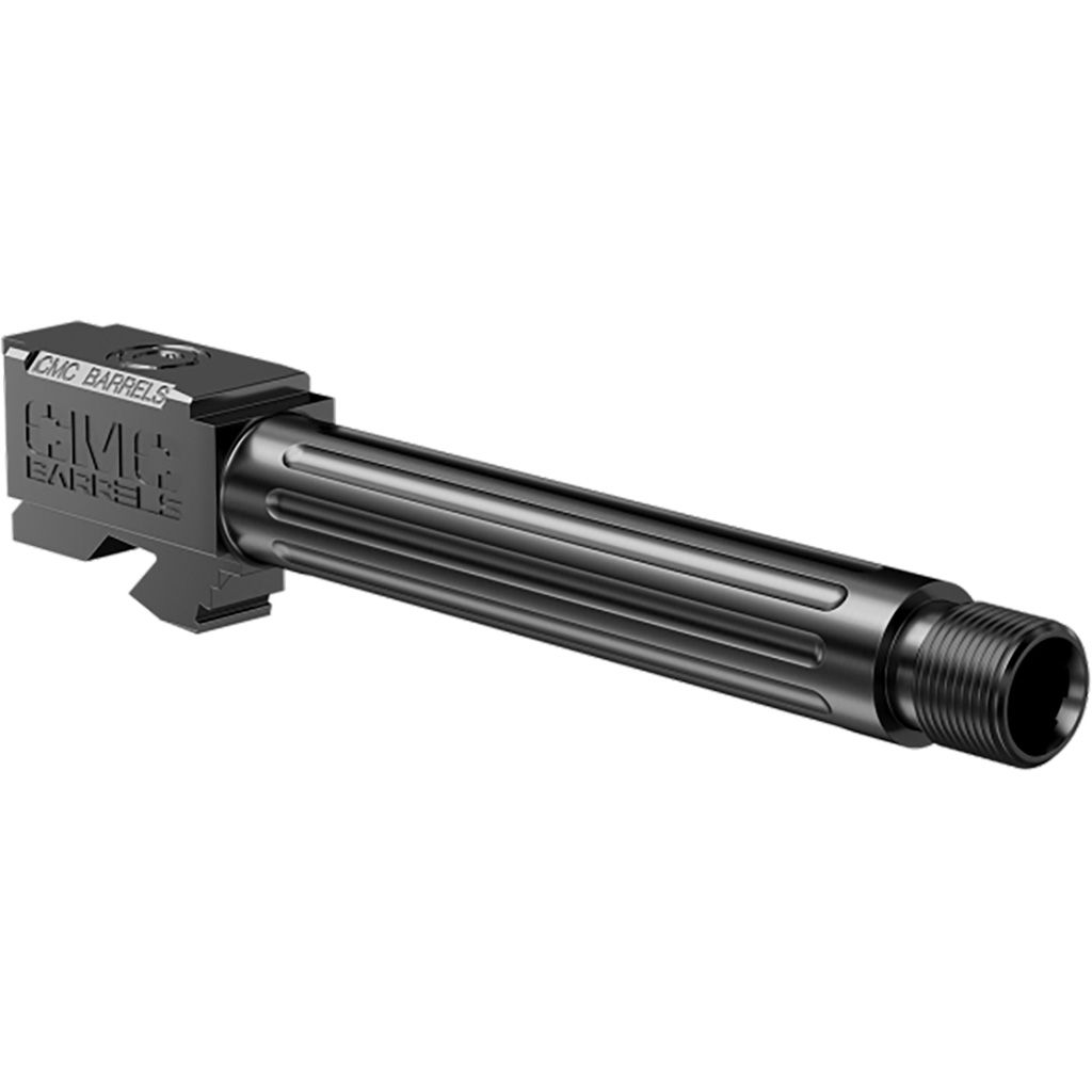 CMC Triggers CMC TRIGGERS Glock 17 Fluted Barrel - Threaded DLC Black HxBN
