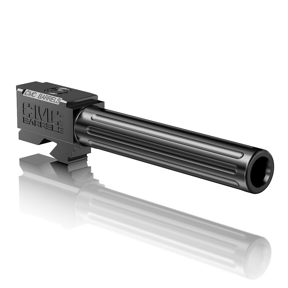 CMC Triggers CMC TRIGGERS Glock 17 Fluted Barrel - Non Threaded DLC Black HxBN