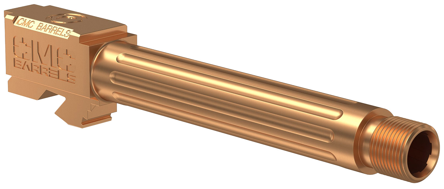 CMC Triggers CMC TRIGGERS Glock 17 Fluted Barrel - Threaded DLC Bronze HxBN