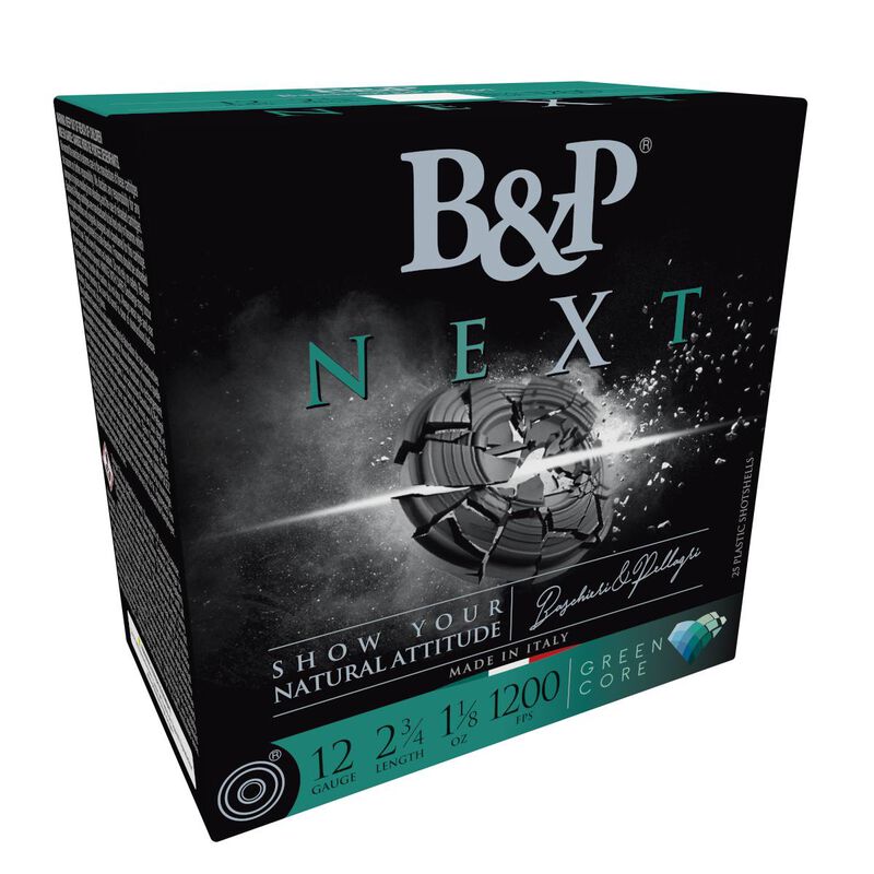 B&P B&P AMMO 12GA 2-3/4" Next Green Core 1oz Hull G Shot 25rd