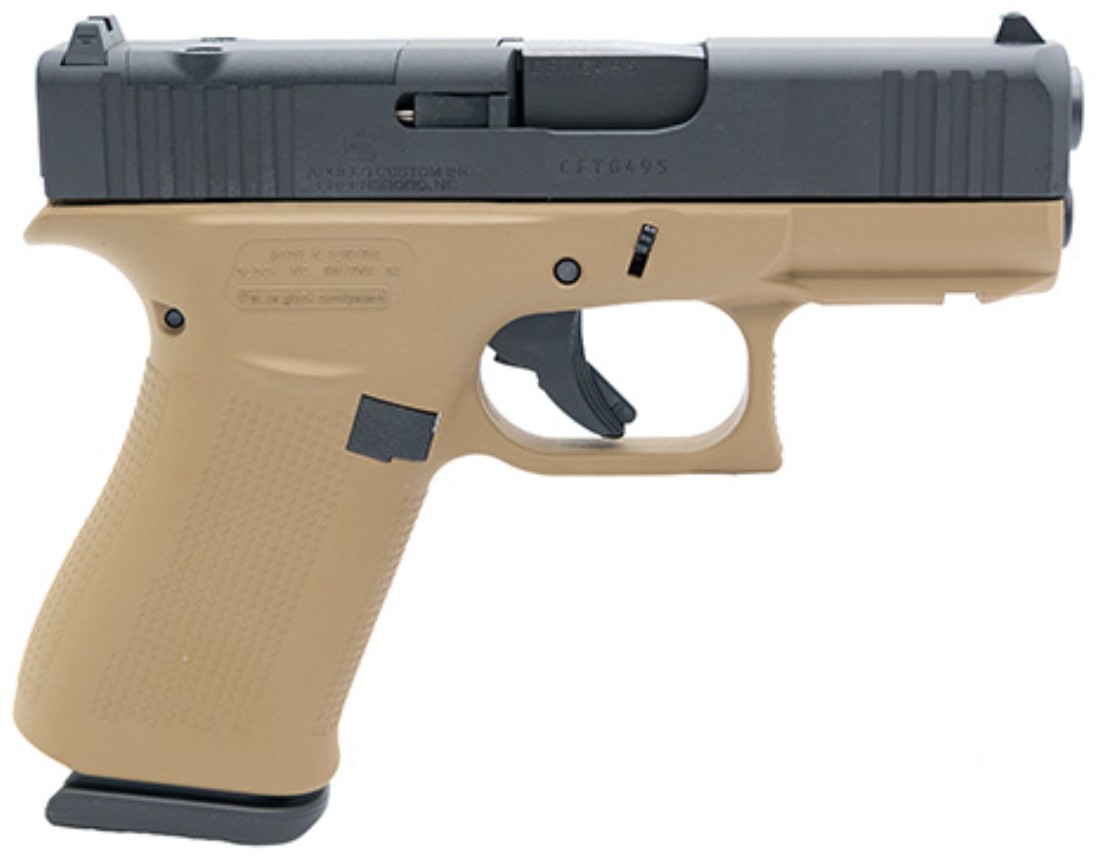 GLOCK G43X MOS 9mm 3.4" 10rd - FDE and Black