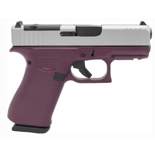 GLOCK G43X MOS 9mm 34 10rd  Black Cherry  Silver