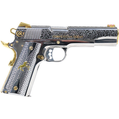 COLT 1911 Govt Competition 38 Super 5 Oro Blanco