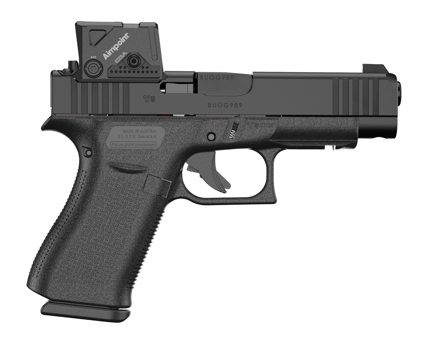 Glock GLOCK G48 MOS 9mm FS Aimpoint 10rd Black