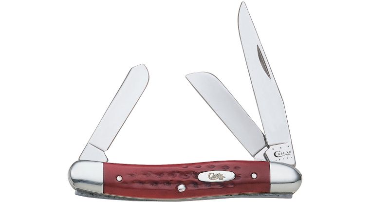 Case XX Old Red WORN Medium StockMAN