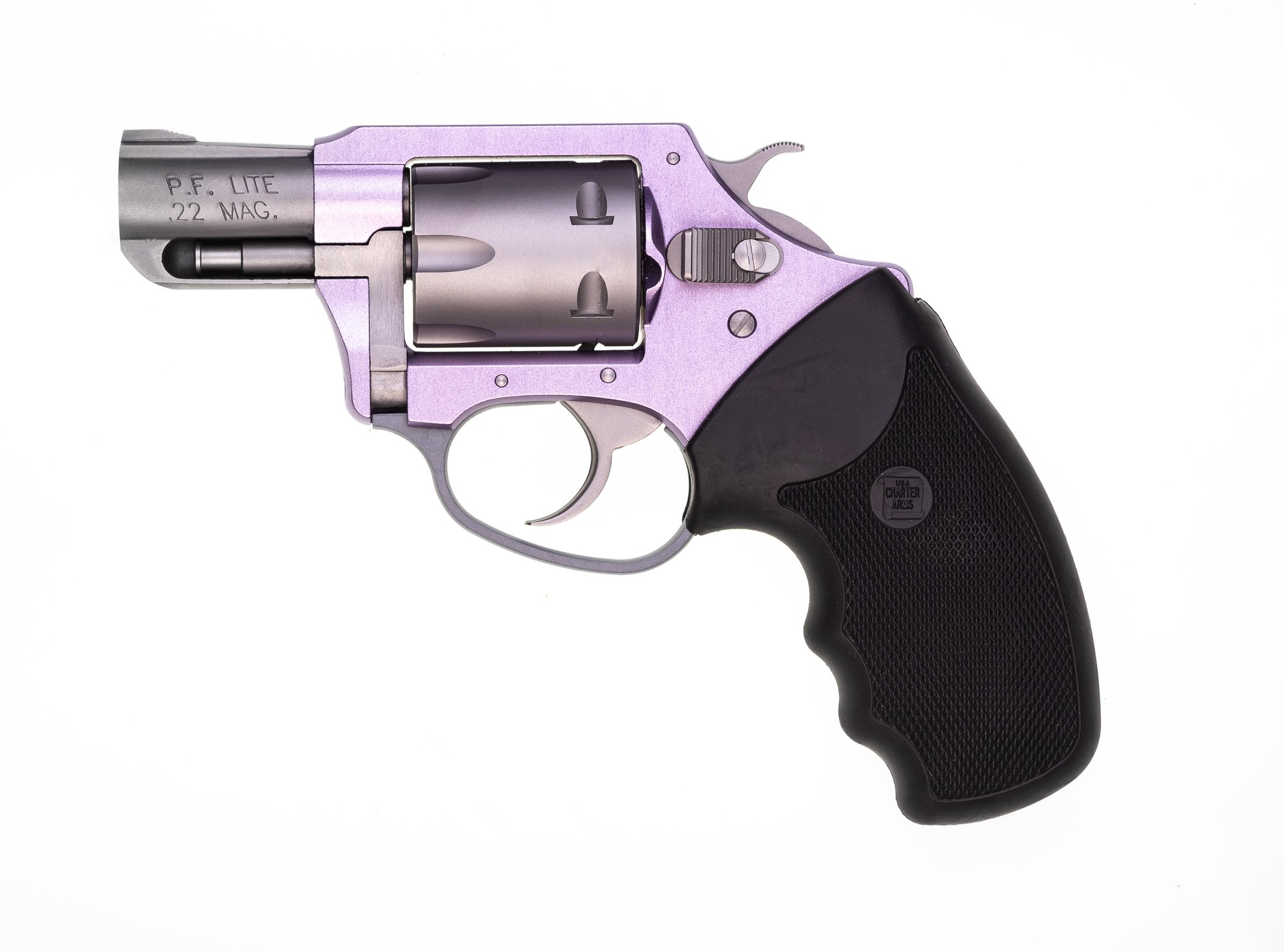 CHARTER ARMS Lavender Lady 22Mag 2" 6rd Revolver - Lavender / Stainless