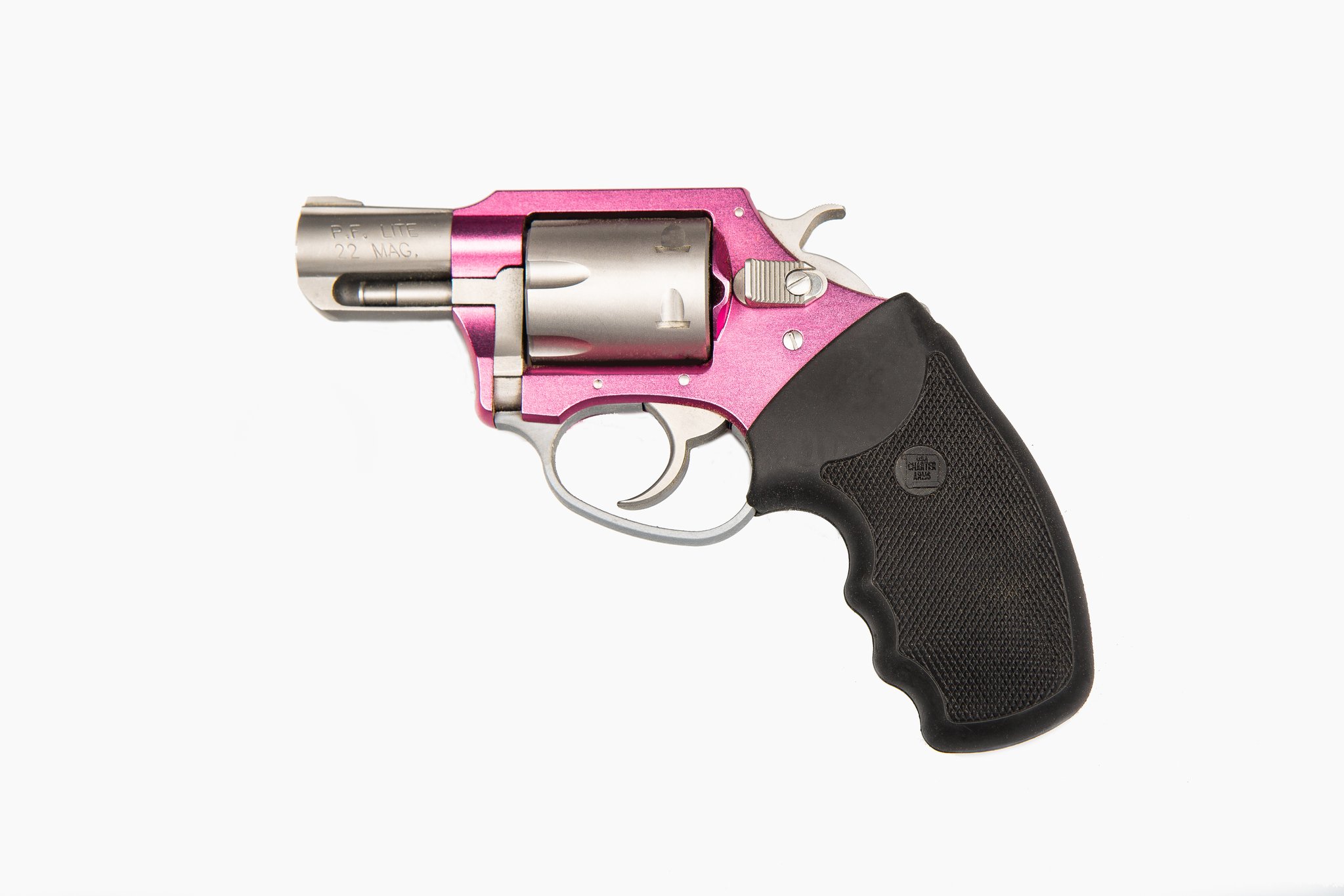 CHARTER ARMS Pink Lady 22Mag 2" 6rd Revolver - Pink / Stainless
