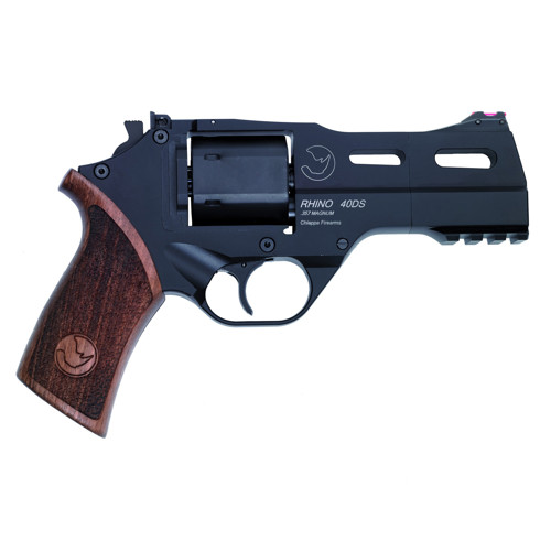 CHIAPPA FIREARMS Rhino 40DS 357 Mag 4 6rd Revolver  Black  Walnut