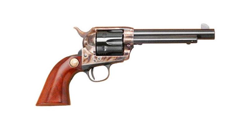 CIMARRON MODEL P (Pre-War Series 1896-1940) 45LC 5.5" 6rd Revolver - Case Hardened / Blued