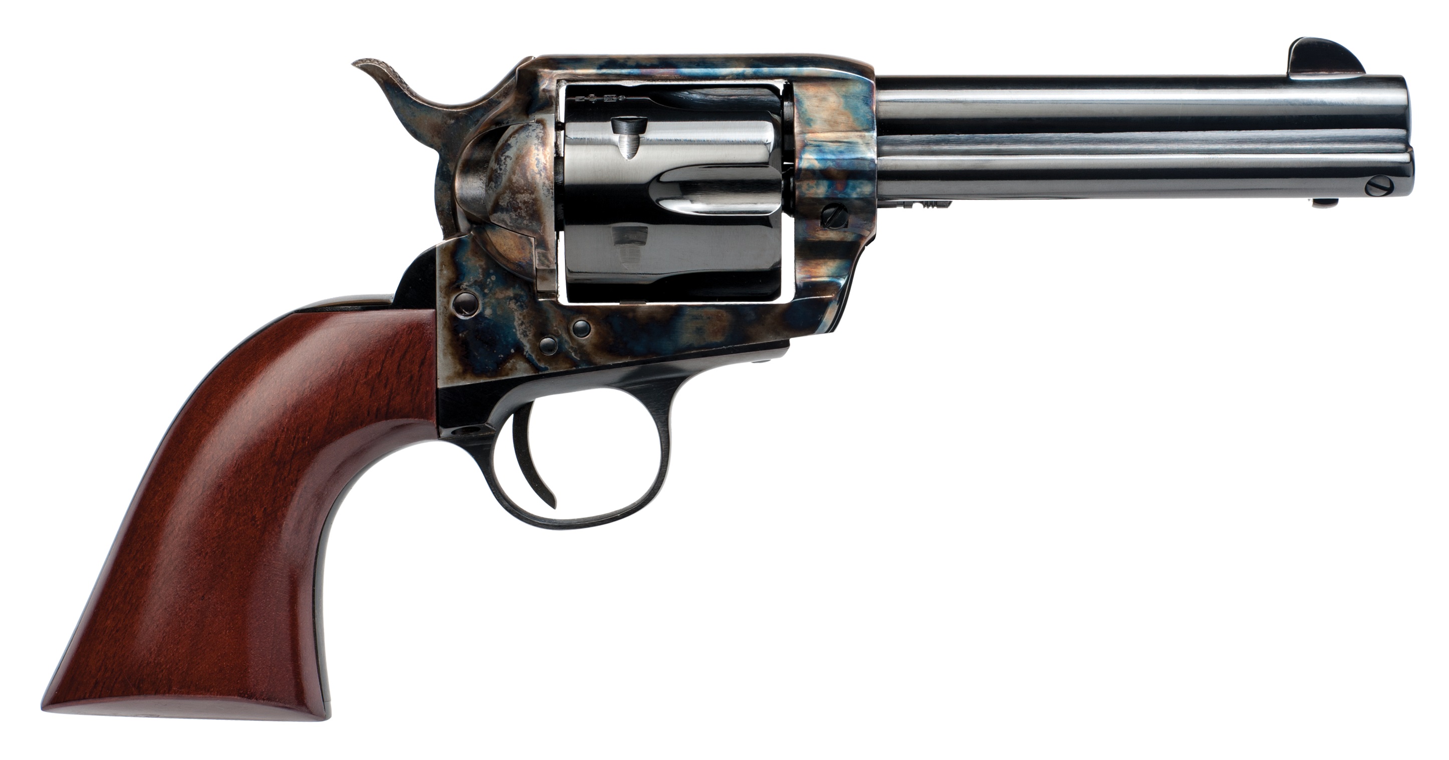 CIMARRON Frontier 357 Mag 4.75" 6rd Revolver - Case Hardened | Walnut