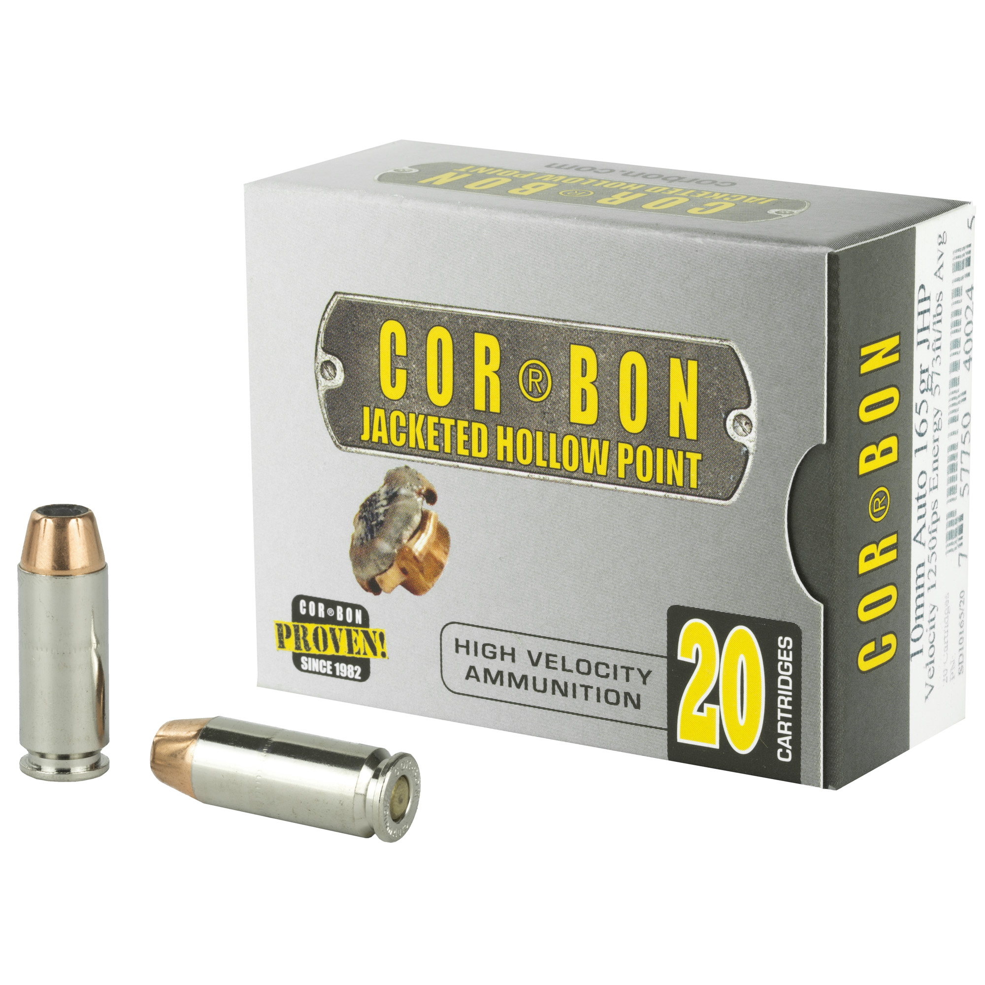 CORBON AMMO 10mm 165Gr Self Defense JHP 20rd