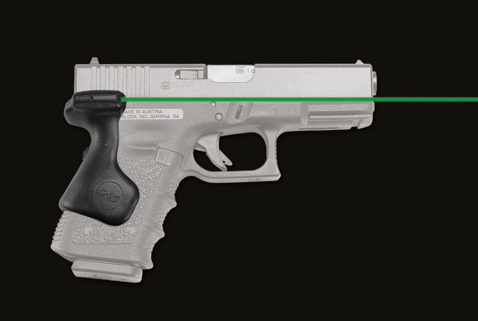 Crimson Trace Crimson Trace Corporation Green Lasergrip Fits Glock Third Generation 19 23 25 32 Compact Size Black Finish
