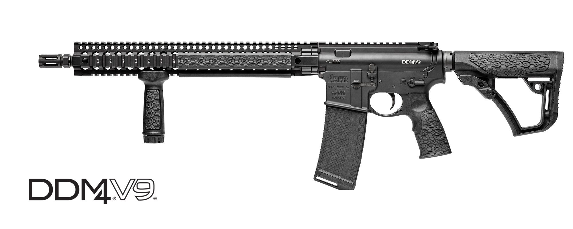 DANIEL DEFENSE DDM4 V9 Carbine 5.56 NATO 16" 30rd Semi-Auto AR15 Rifle - Black