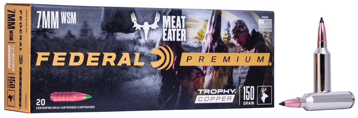 Federal Federal P7WSMTC3 Premium 7mm WSM 150 GR Trophy Copper Tc 20 Bx 10 Cs