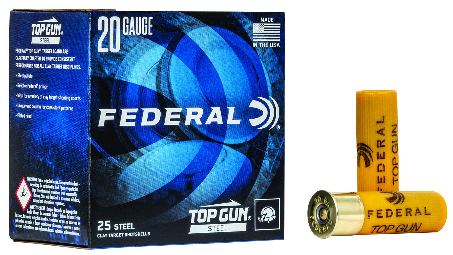 Federal FEDERAL AMMO 20Ga Top Gun 2-3/4" 7/8oz 7 Steel Shot 25rd