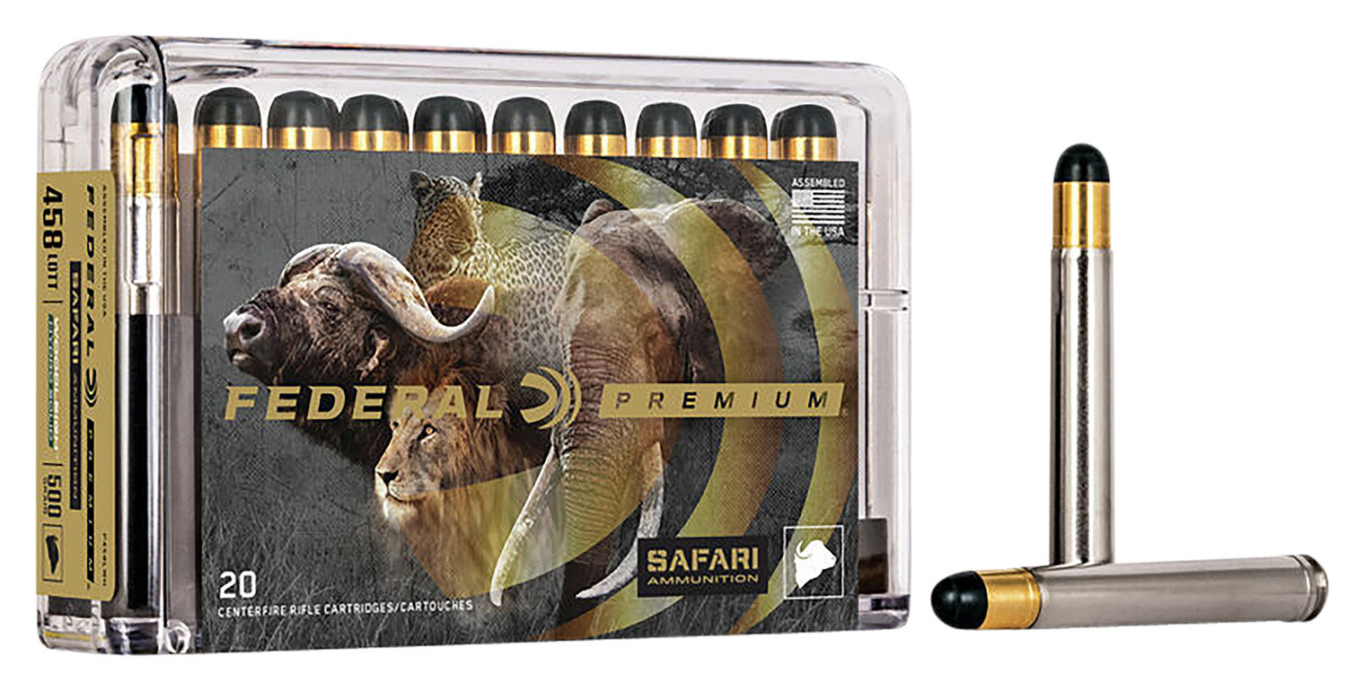 Federal FEDERAL AMMO Premium Safari Cape-Shok 458 Lott 500gr Woodleigh Hydro Solid Ammunition | 20 Rounds