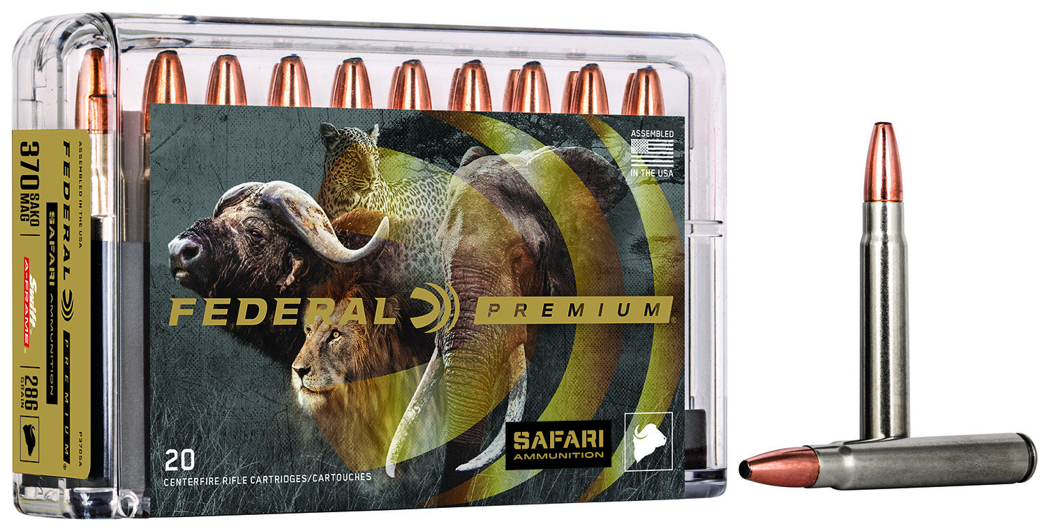 Federal FEDERAL AMMO Premium 370 Sako Mag 286gr Swift A Frame Ammunition | 20 Rounds
