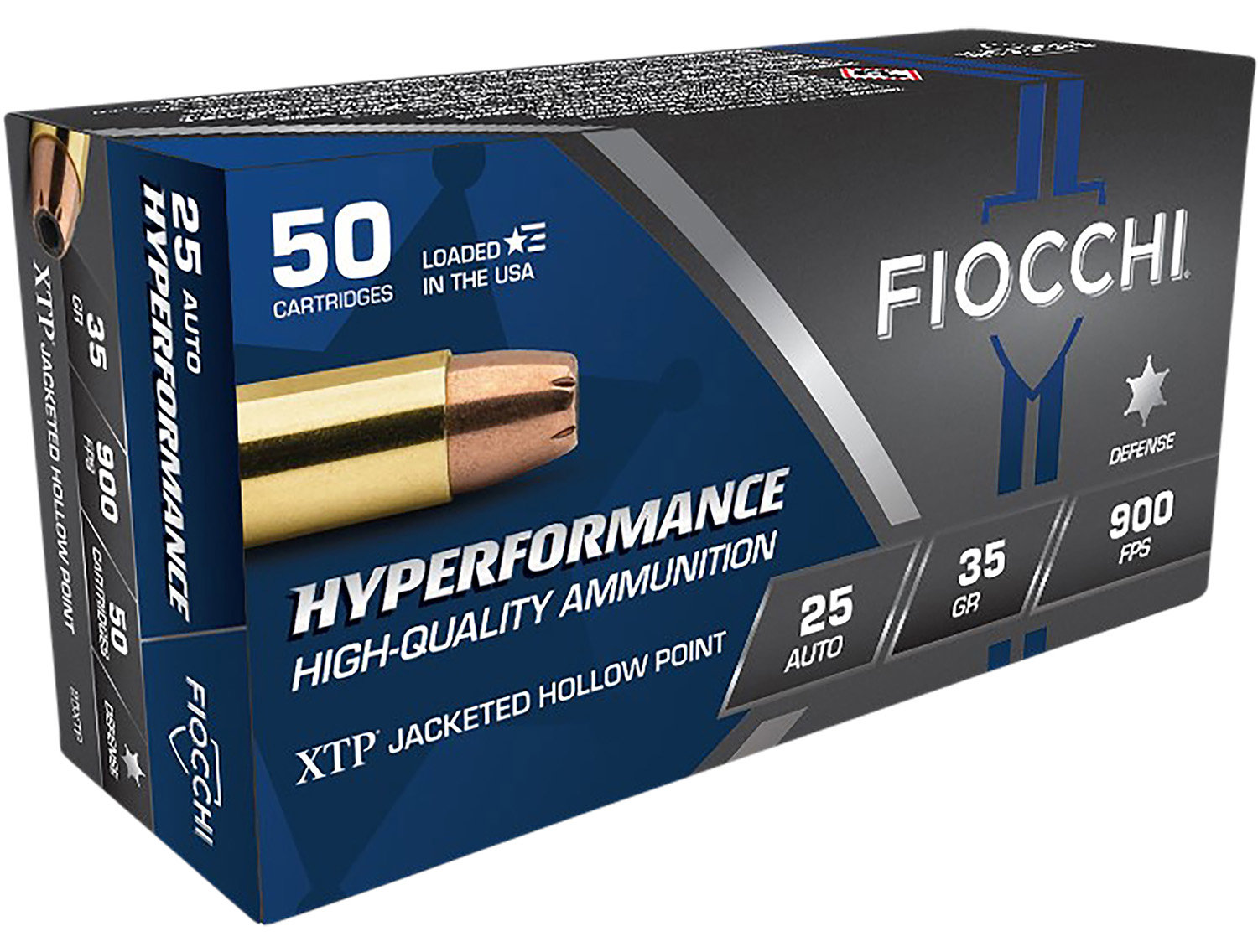 Fiocchi 25XTP Extrema 25 ACP 35 GR XTP Hollow Point 50 Bx 10 Cs