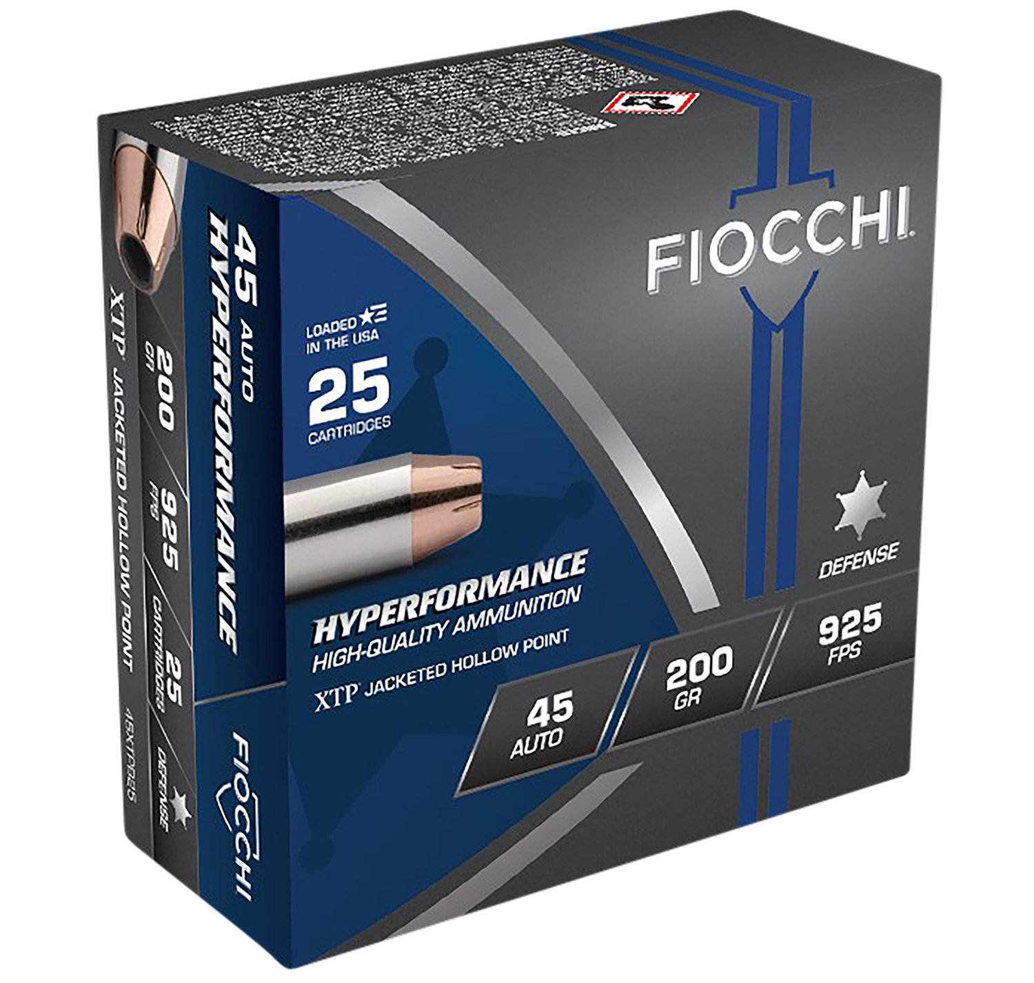 Fiocchi Fiocchi Amo 45 Auto 200GR Xtphp 25 RD 20 Boxes Per Case