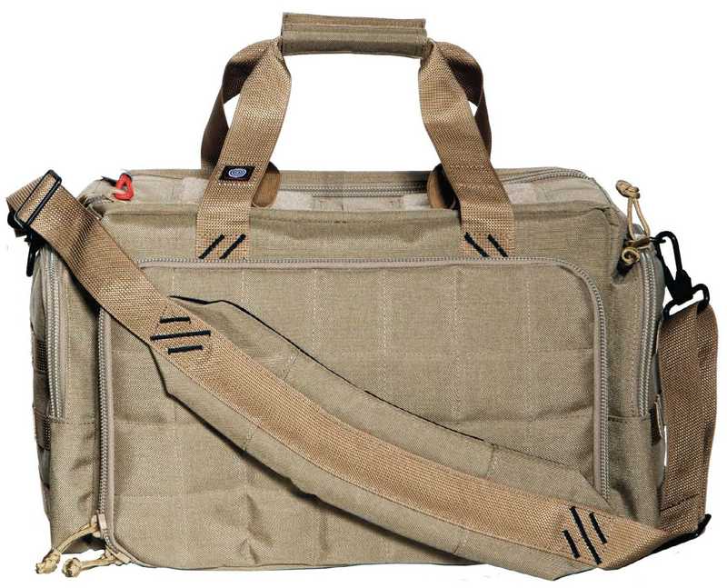 GPS GPS Tactical Range Bag - w/Ammo Tote - Large Tan