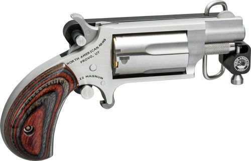 NAA 22WMR 1.1" 5rd Mini Revolver w/ Skeleton Belt Buckle - Stainless