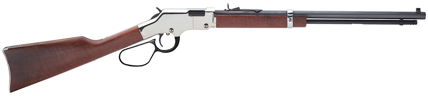 HENRY Silver Boy Large Loop 22LR 20" 16rd Lever Action Rifle w/ Octagon Barrel - Blued / Walnut