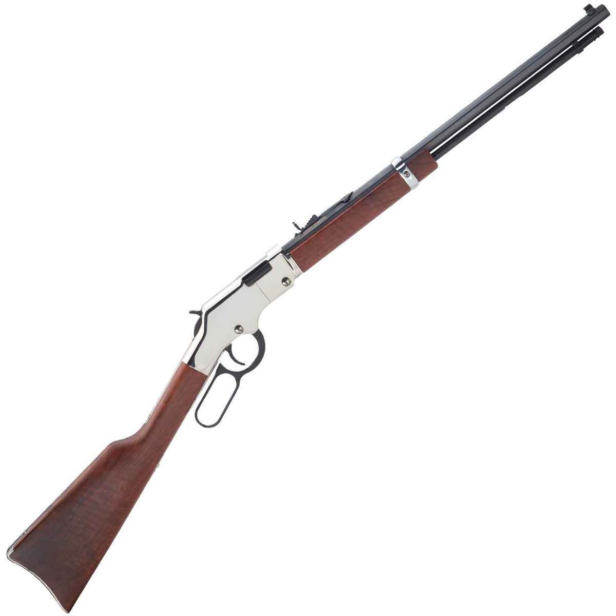HENRY Golden Boy Silver Lever Action 22WMR 20.5in Octagon Barrel 12rd Rifle - American Walnut