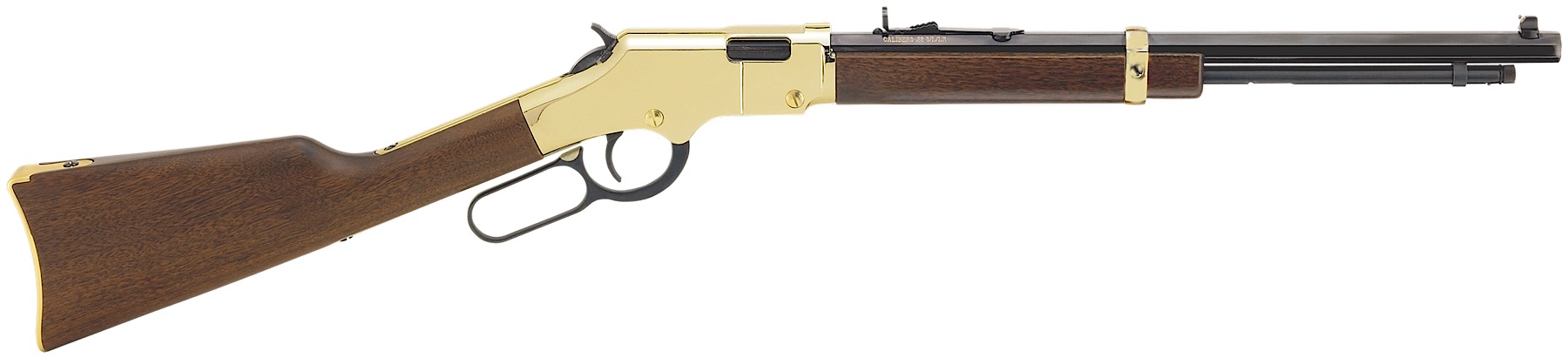 HENRY Golden Boy Compact 22LR 16.25" 21rd Lever Action Rifle w/ Octagon Barrel - Blued / Walnut