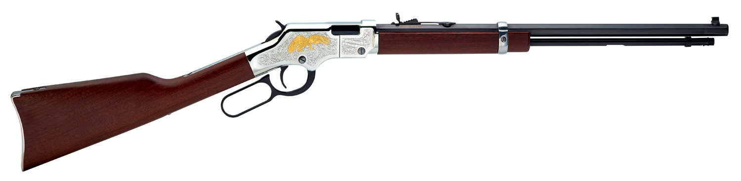 HENRY Golden Eagle 2nd Edition 22 LR 20" 16rd Lever Rifle w/ Octagon Barrel - Blued | Walnut