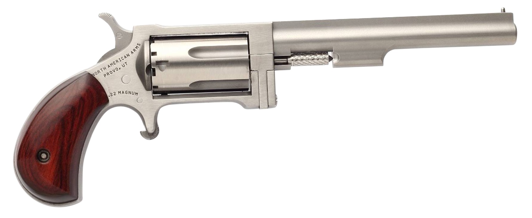 NAA Sidewinder 4" 22 Mag 5rd Single Action Revolver - Rosewood Bird's Head
