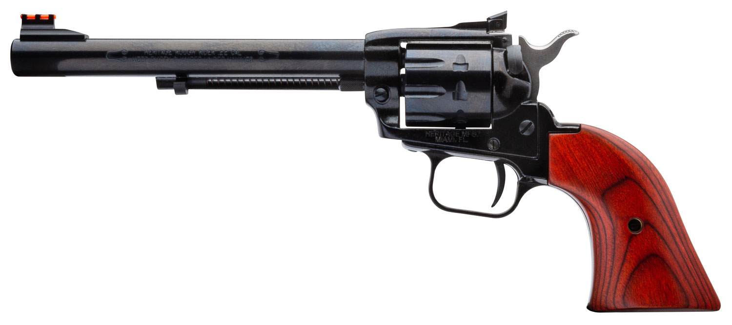 HERITAGE MANUFACTURING Rough Rider 22 LR 6.5" 9rd Revolver - Blue w/ Cocobolo Grips