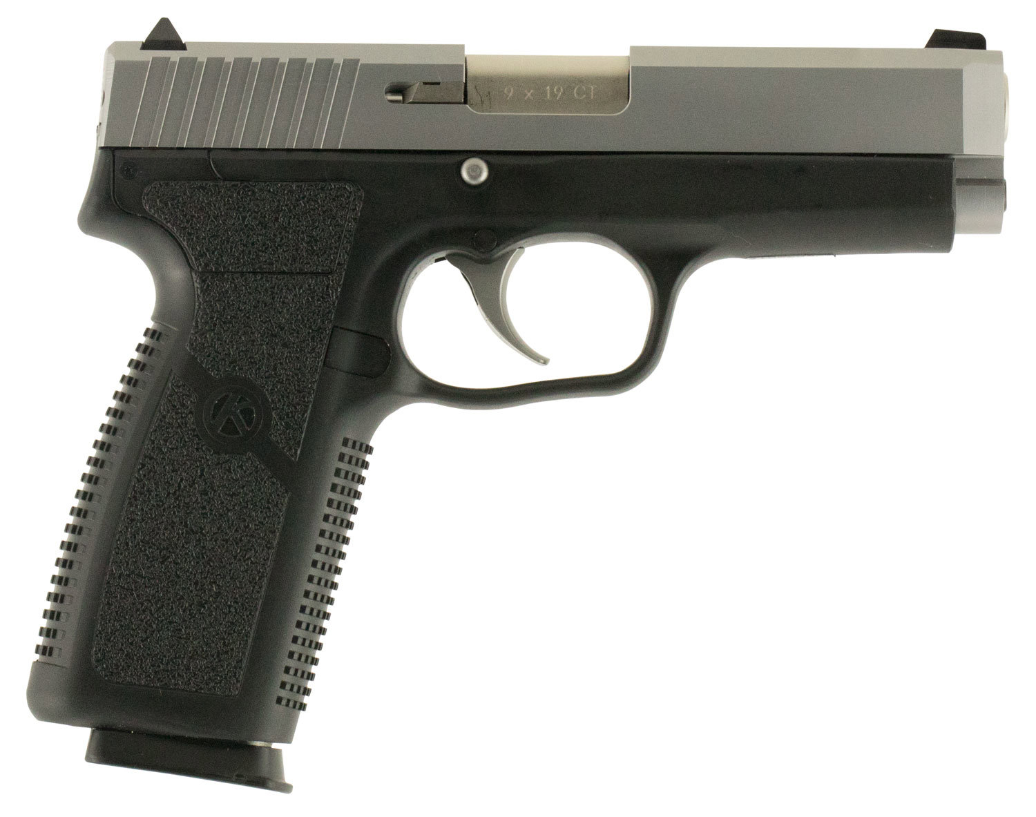 KAHR ARMS CT9 9mm 4″ 8rd Pistol w/ Night Sights – Two-Tone