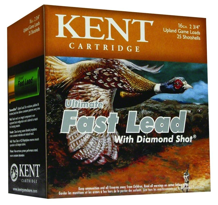 Kent Cartridge K202UFL2875 Ultimate Fast Lead 20Gauge 2.75″ 1oz 7.5Shot 25 Per Box/10 Case