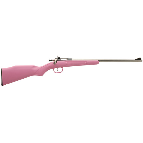 KEYSTONE Crickett 22LR 16125 Single Shot Bolt Rifle  Stainless  Pink