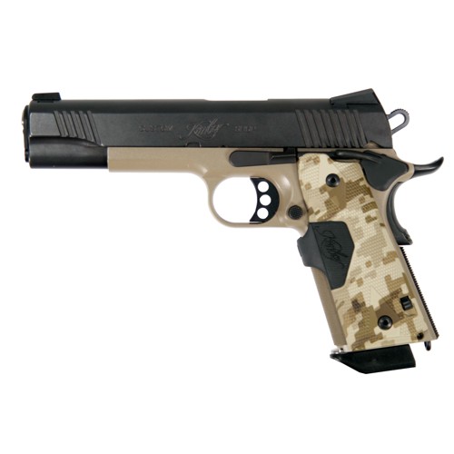 KIMBER Custom Covert II 1911 45ACP 5 7rd Pistol w Night Sights  Crimson Trace Lasergrips  FDE