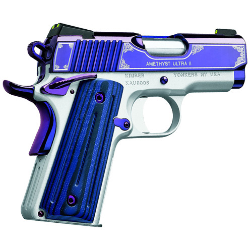 KIMBER Amethyst Ultra II 1911 45ACP 3 7rd Pistol w Night Sights  Purple PVD