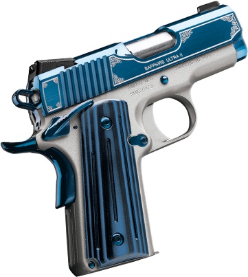 KIMBER Sapphire Ultra II 1911 9mm 3" 8rd Pistol w/ Night Sights - Blue PVD w/ G10 Grips
