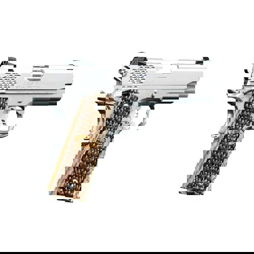 KIMBER Pro Raptor II 45ACP 4 8rd Pistol w Night Sights  Stainless  Zebrawood