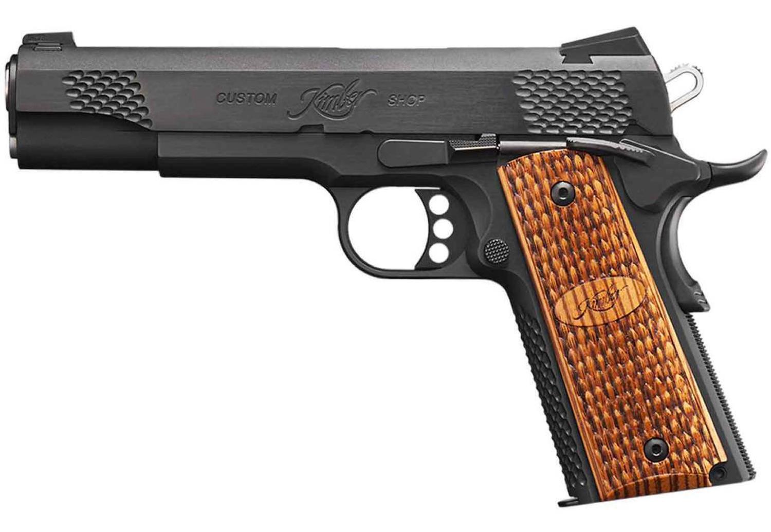 KIMBER RAPTOR II 1911 45 ACP 5" 8rd Pistol w/ Night Sights - Matte Black / Wood Grips